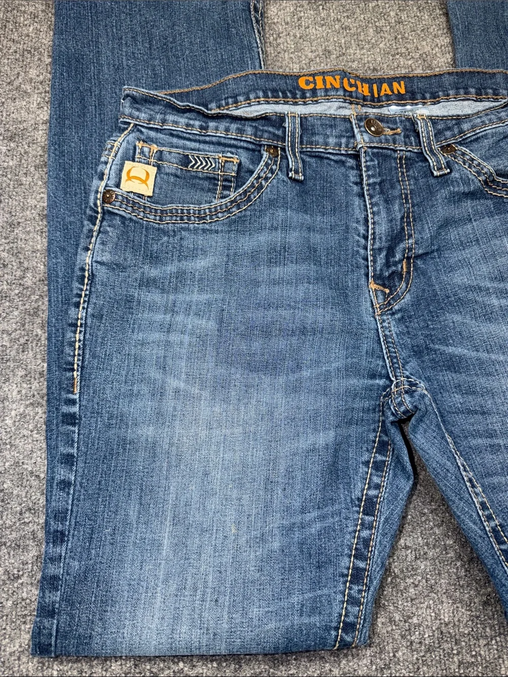 Cinch Men’s Bootcut Jeans in Blue Wash